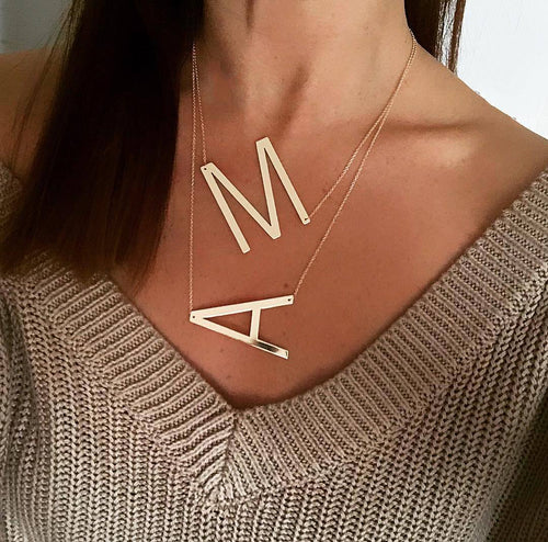 A-Z Letter Name Initial Necklaces