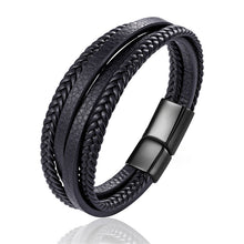 Load image into Gallery viewer, Handmade Braided Genuine Leather Bracelet