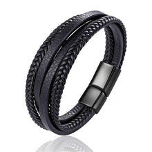 Load image into Gallery viewer, Handmade Braided Genuine Leather Bracelet
