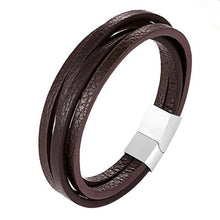 Load image into Gallery viewer, Handmade Braided Genuine Leather Bracelet