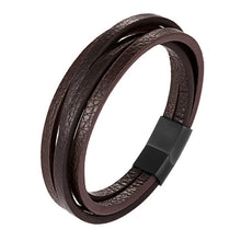 Load image into Gallery viewer, Handmade Braided Genuine Leather Bracelet