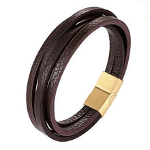 Load image into Gallery viewer, Handmade Braided Genuine Leather Bracelet
