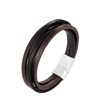 Load image into Gallery viewer, Handmade Braided Genuine Leather Bracelet