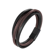 Load image into Gallery viewer, Handmade Braided Genuine Leather Bracelet