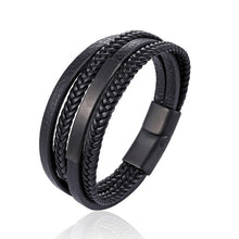 Load image into Gallery viewer, Handmade Braided Genuine Leather Bracelet