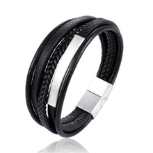 Load image into Gallery viewer, Handmade Braided Genuine Leather Bracelet