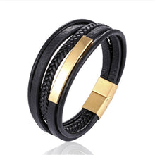 Load image into Gallery viewer, Handmade Braided Genuine Leather Bracelet