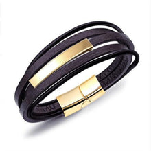 Load image into Gallery viewer, Handmade Braided Genuine Leather Bracelet