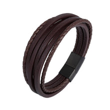 Load image into Gallery viewer, Handmade Braided Genuine Leather Bracelet