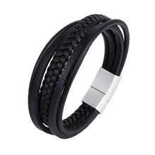 Load image into Gallery viewer, Handmade Braided Genuine Leather Bracelet