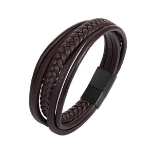 Handmade Braided Genuine Leather Bracelet