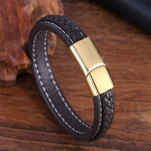 Load image into Gallery viewer, Punk Genuine Leather Bracelet