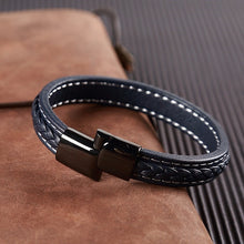 Load image into Gallery viewer, Punk Genuine Leather Bracelet