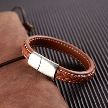 Load image into Gallery viewer, Punk Genuine Leather Bracelet